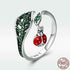 925 Sterling Silver Finger Rings Charm Jewelry Ladybug Pattern 