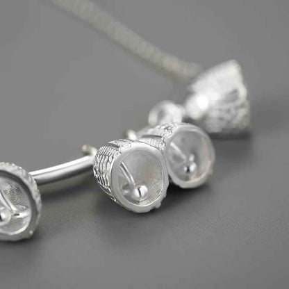 925 Sterling Silver Fish Bell Pendant Necklace - LFJF0044 Charm Jewelry - Touchy Style