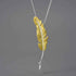 925 Sterling Silver Goose Feather Pendant Necklace - LFJE0211 Charm Jewelry - Touchy Style .