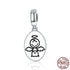 925 Sterling Silver Guardian Angel Pendant Charm Jewelry SCC328 Without Chain - Touchy Style .