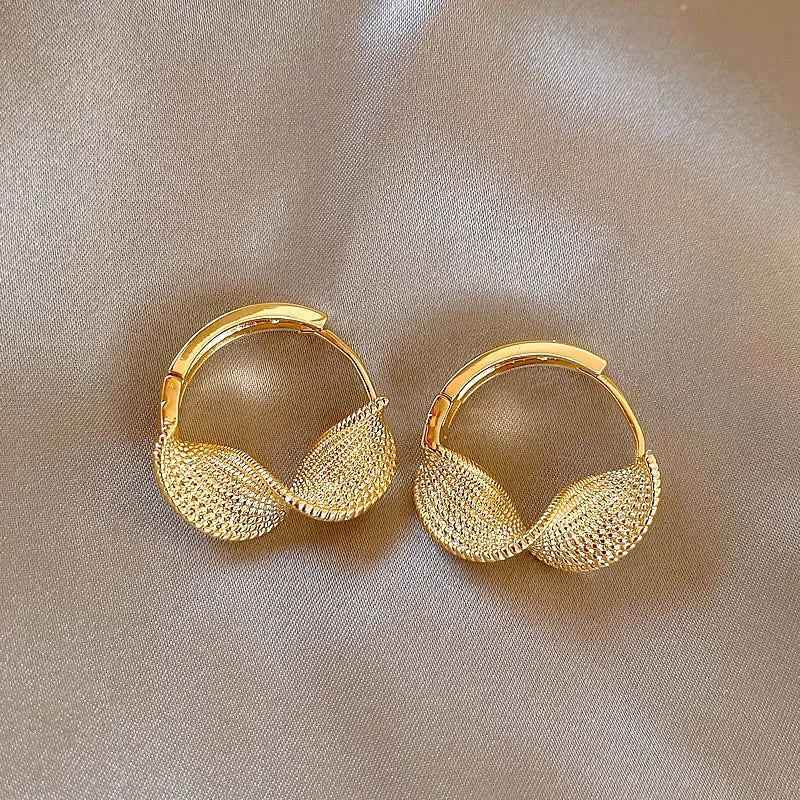 925 Sterling Silver Hoop Earrings Charm Jewelry - Geometric Clip - TSJ146 - Touchy Style