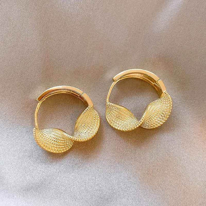 925 Sterling Silver Hoop Earrings Charm Jewelry - Geometric Clip - TSJ146 - Touchy Style
