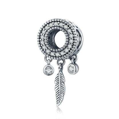 925 Sterling Silver Life Dream Catcher Pendant Charm Jewelry Without Chain - Touchy Style .