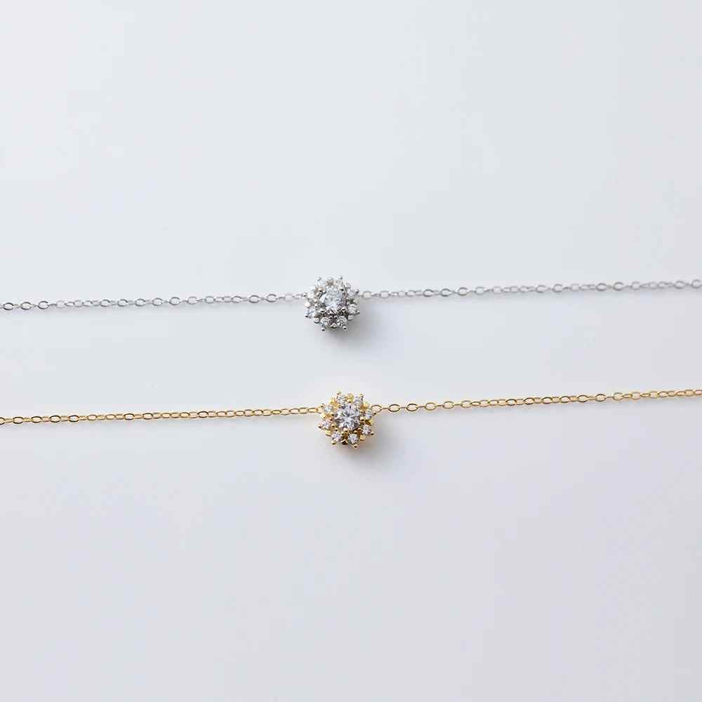 925 Sterling Silver Necklace and Earrings Charm Jewelry Set - Sunflower Pendant - Xm256 - Touchy Style