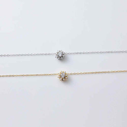 925 Sterling Silver Necklace and Earrings Charm Jewelry Set - Sunflower Pendant - Xm256 - Touchy Style