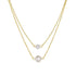 925 Sterling Silver Necklace Charm Jewelry - Double-layer Single Pearl - CCFPN004 - Touchy Style