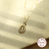 925 Sterling Silver Necklace Charm Jewelry - French Light Oval Pendant - Xm305 - Touchy Style