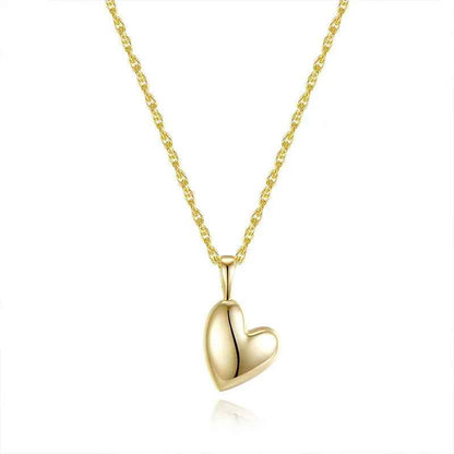 925 Sterling Silver Necklace Charm Jewelry - Heart Shaped Pendant - Xm336 - Touchy Style