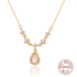 925 Sterling Silver Necklace Charm Jewelry - Tassel Droplet - YH0475 - Touchy Style