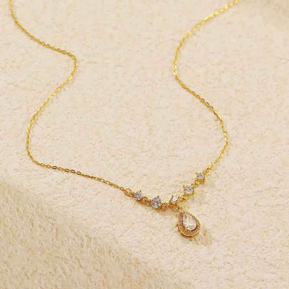 925 Sterling Silver Necklace Charm Jewelry - Tassel Droplet - YH0475 - Touchy Style