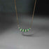 925 Sterling Silver Necklace Charm Jewelry - White Green Zircon Pendant - xl1127 - Touchy Style