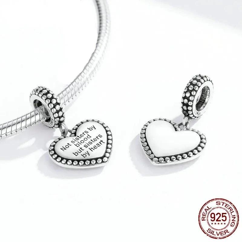 925 Sterling Silver Pendant Charm Jewelry Heart Letter SCC1396 - Touchy Style
