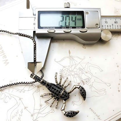 925 Sterling Silver Scorpion Link Chain Necklace: TJ116 Fashion Jewelry Charm - Touchy Style