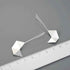925 Sterling Silver Simple Origami Long Drop Earring Charm Jewelry LFJB0262 - Touchy Style