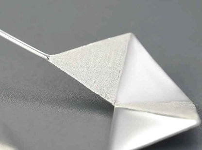 925 Sterling Silver Simple Origami Long Drop Earring Charm Jewelry LFJB0262 - Touchy Style