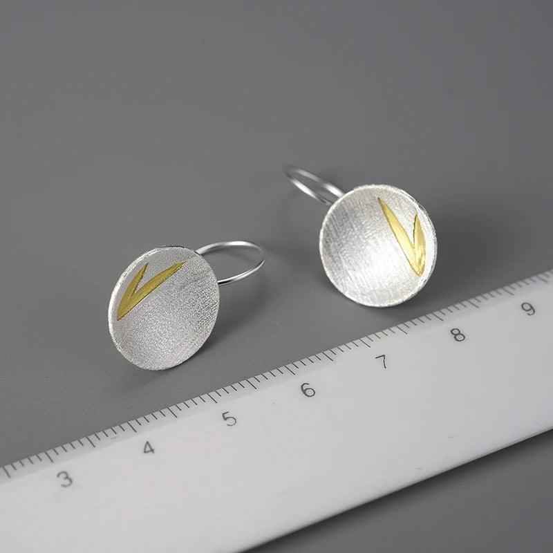 925 Sterling Silver Small Bamboo Leaves Dangle Earrings: Charm Jewelry (LFJB0267) - Touchy Style