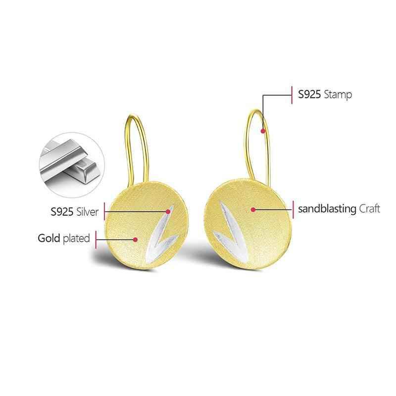 925 Sterling Silver Small Bamboo Leaves Dangle Earrings: Charm Jewelry (LFJB0267) - Touchy Style