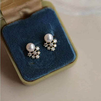 925 Sterling Silver Stud Earring Charm Jewelry - Simple French Light - Xm266 - Touchy Style