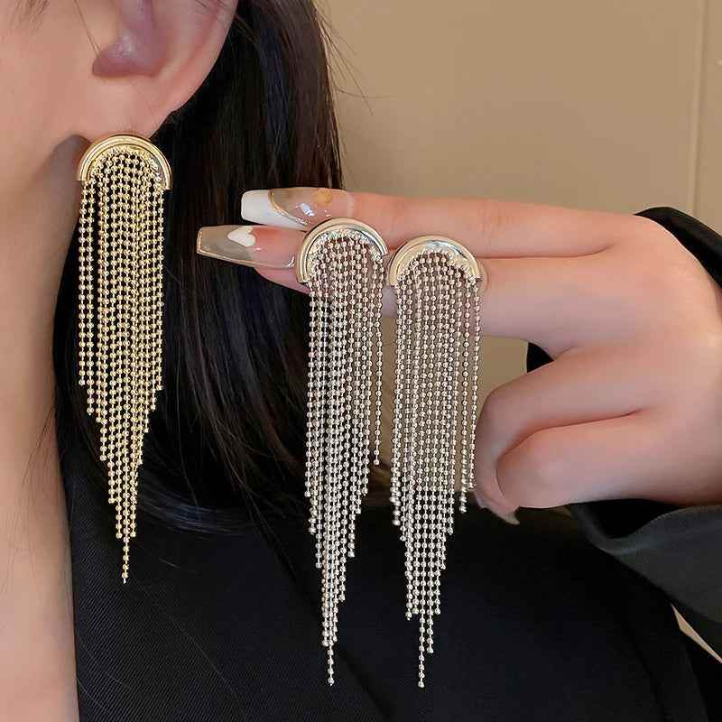 925 Sterling Silver Long Drop Earrings Charm Jewelry - Butterfly Ear Wire - ER071 - Touchy Style