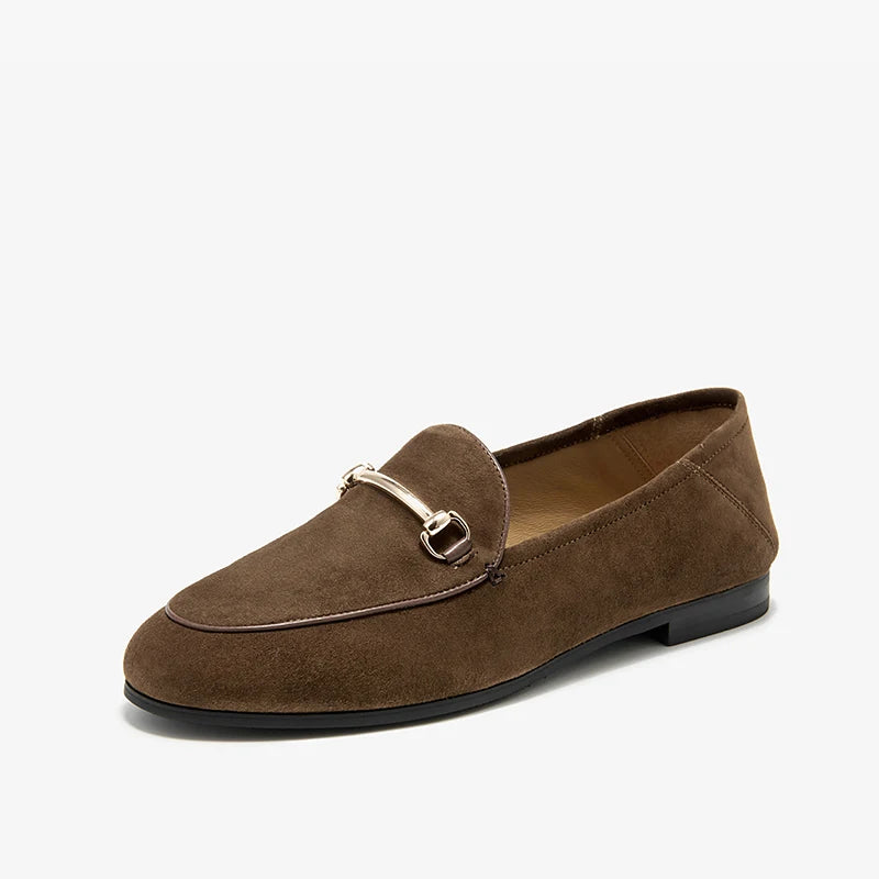 BEAUTODAY Dress Shoes Women Loafers Cow Leather Sheepskin Rubber Formal Business Suit Ladies 2024 Spring Autumn Handmade 27171