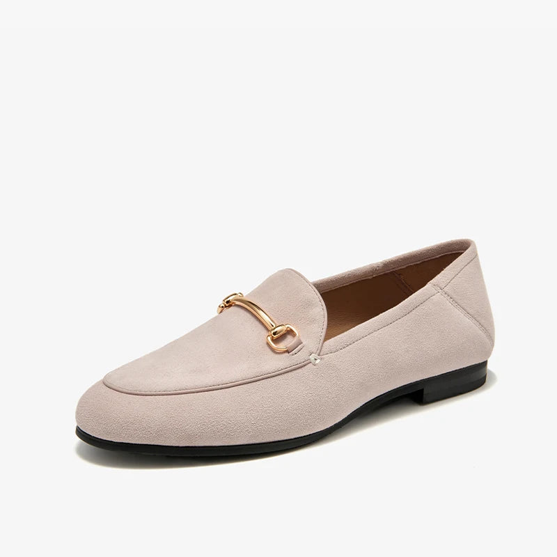BEAUTODAY Dress Shoes Women Loafers Cow Leather Sheepskin Rubber Formal Business Suit Ladies 2024 Spring Autumn Handmade 27171