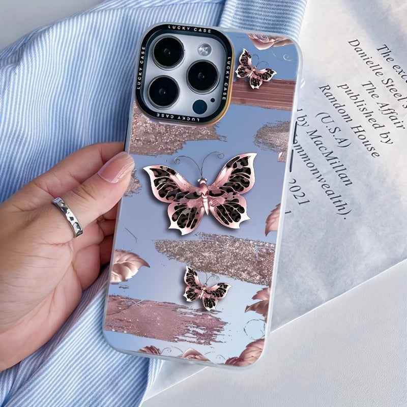 Cute Phone Cases For iPhone 16 Pro Max, 15, 14, 13, 12, 11 - Colorful Gradient Butterfly - PC0150 - Touchy Style