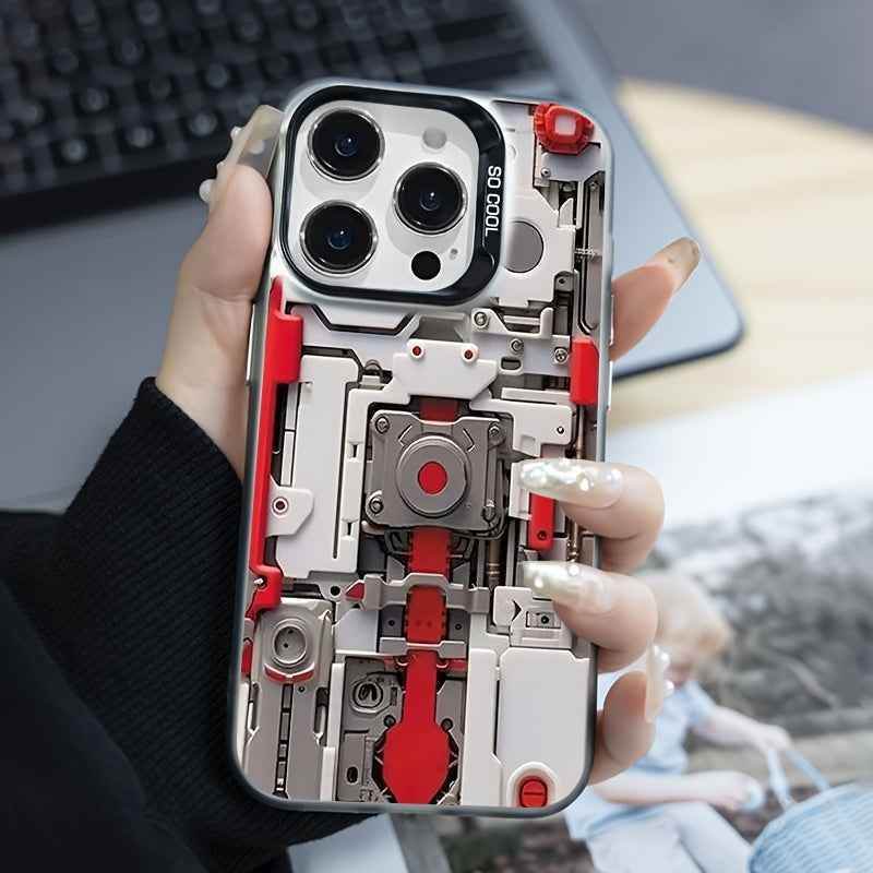 Cute Phone Cases For iPhone 16 Pro Max, 15, 14, 13, 12, 11 - Creative Mechanical Cover - PC5540 - Touchy Style