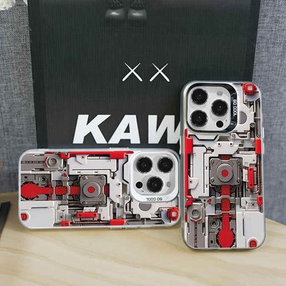 Cute Phone Cases For iPhone 16 Pro Max, 15, 14, 13, 12, 11 - Creative Mechanical Cover - PC5540 - Touchy Style
