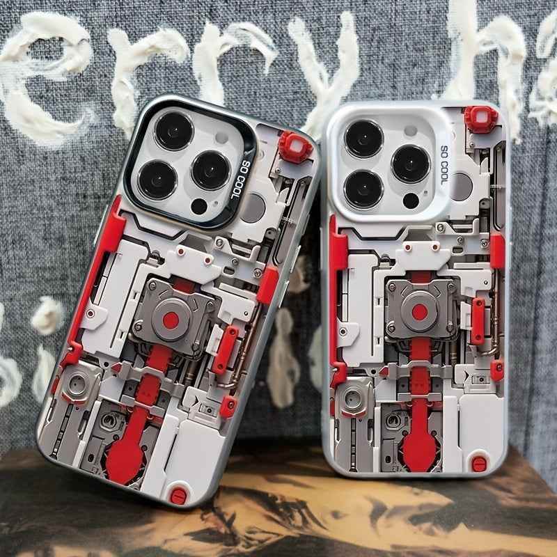 Cute Phone Cases For iPhone 16 Pro Max, 15, 14, 13, 12, 11 - Creative Mechanical Cover - PC5540 - Touchy Style
