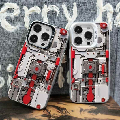 Cute Phone Cases For iPhone 16 Pro Max, 15, 14, 13, 12, 11 - Creative Mechanical Cover - PC5540 - Touchy Style