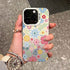 Cute Phone Cases For iPhone 16 Pro Max, 15, 14, 13, 12, 11, ProMax, XSMax - Flower Glitter Soft Cover - PC3050 - Touchy Style
