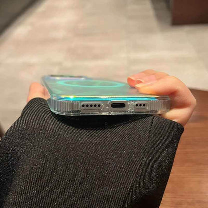 Cute Phone Cases for iPhone 15, 14 Pro Max, 12, 13 - Gradient Acrylic Cover - Colorful Water Ripple - PC341 - Touchy Style