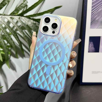 Cute Phone Cases for iPhone 15, 14 Pro Max, 12, 13 - Gradient Acrylic Cover - Colorful Water Ripple - PC341 - Touchy Style