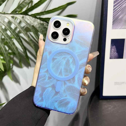 Cute Phone Cases for iPhone 15, 14 Pro Max, 12, 13 - Gradient Acrylic Cover - Colorful Water Ripple - PC341 - Touchy Style