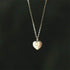 925 Sterling Silver European Simple Heart Pendant Carved I LOVE YOU Clavicle Chain Necklace Female Classic Vintage Party Jewelry - Touchy Style