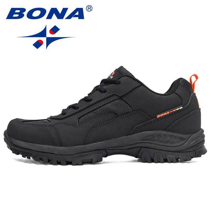 BONA New Designers Non-slip Wear-resistant Breathable Hiking Shoes Men Outdoor High-quality Jogging Walking Shoe Mansculino - Touchy Style