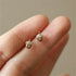 Cute Oak Pine Fruit Earrings for Women 925 Sterling Silver Plated 14K Fold Micro-inlaid Zircon Exquisite Ear Jewelry Gift - Touchy Style