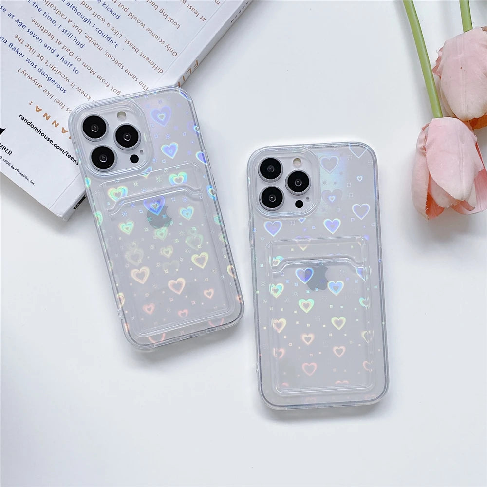 حافظات هواتف لطيفة لأجهزة iPhone 15، 14، 13، 12، 11 Pro Max، Xr، 15 14 Plus - غطاء فني برسومات زهور خرافية - IC5480