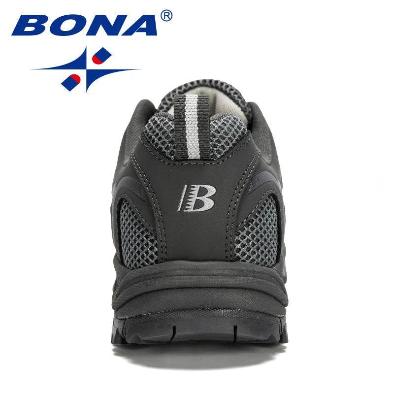 BONA New Arrival Mesh Running Shoes Men Trendy Sneaker Non-Slip Wear-Resistant Outdoor Walking Men Sport Shoes Comfortable - Touchy Style