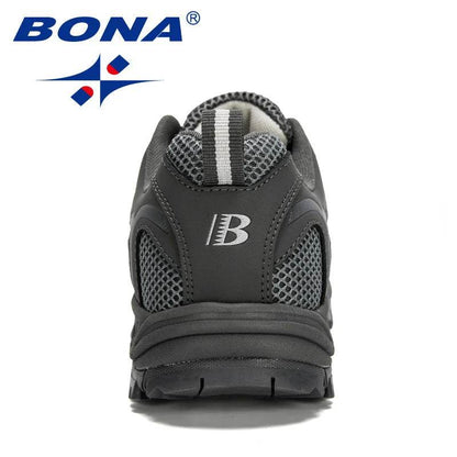 BONA New Arrival Mesh Running Shoes Men Trendy Sneaker Non-Slip Wear-Resistant Outdoor Walking Men Sport Shoes Comfortable - Touchy Style