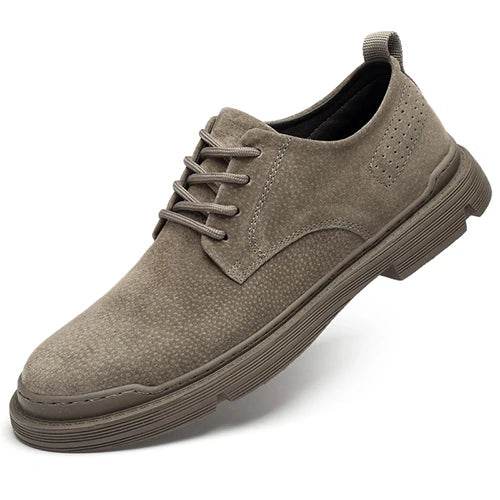 Casual Genuine Leather Men Shoes Breathable Suede Leather Men Oxfords Shoes Hot Sale Flats Man Footwear - Touchy Style