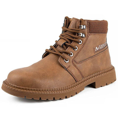 Waterproof Work &amp; Safety Boots Men Leather Boots Indestructible Male Work Shoes Men Winter Boots Safety Shoes Men Steel Toe Shoe - Touchy Style