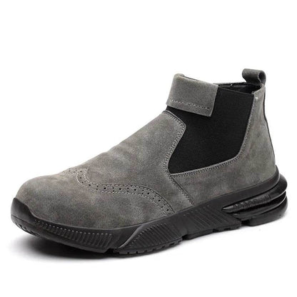 Waterproof Work &amp; Safety Boots Men Leather Boots Indestructible Male Work Shoes Men Winter Boots Safety Shoes Men Steel Toe Shoe - Touchy Style