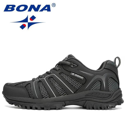 BONA New Arrival Mesh Running Shoes Men Trendy Sneaker Non-Slip Wear-Resistant Outdoor Walking Men Sport Shoes Comfortable - Touchy Style