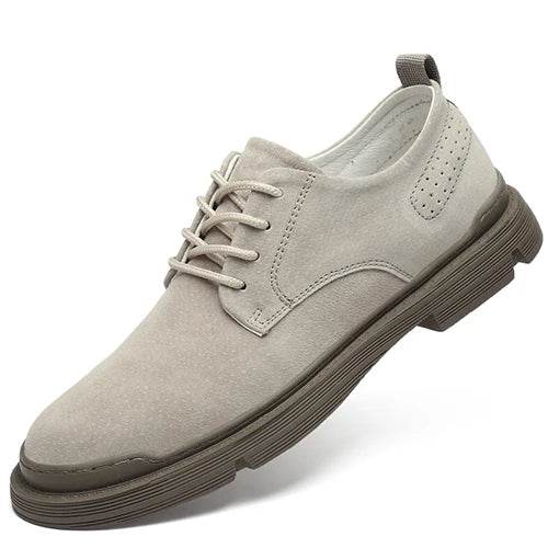 Casual Genuine Leather Men Shoes Breathable Suede Leather Men Oxfords Shoes Hot Sale Flats Man Footwear - Touchy Style