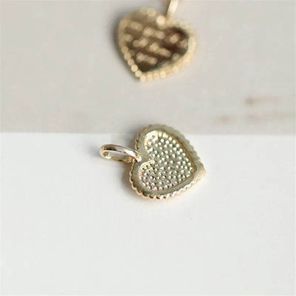 925 Sterling Silver European Simple Heart Pendant Carved I LOVE YOU Clavicle Chain Necklace Female Classic Vintage Party Jewelry - Touchy Style