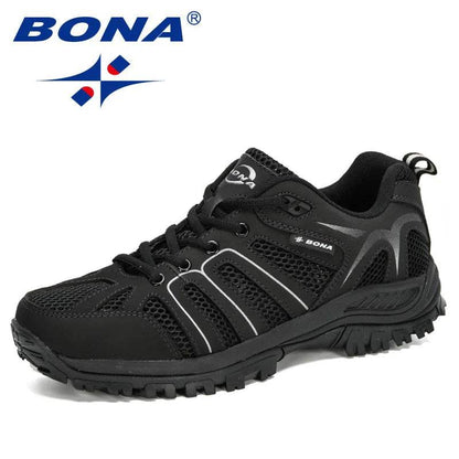 BONA New Arrival Mesh Running Shoes Men Trendy Sneaker Non-Slip Wear-Resistant Outdoor Walking Men Sport Shoes Comfortable - Touchy Style