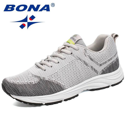 BONA New Arrival Popular Style Men Running Shoes Outdoor Walking Comfortable Sneakers Lace Up Athletic Shoes For Men - Touchy Style
