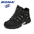 BONA New Classics Style Men Hiking Shoes Action Leather Men Athletic Shoes Lace Up Outdoor Men Jogging Sneakers Free Shipping - Touchy Style