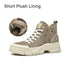 BeauToday Casual Sneakers Women Suede Leather Round Toe Lace-Free High Top Ladies Retro Fashion Flat Shoes Handmade 29575 - Touchy Style